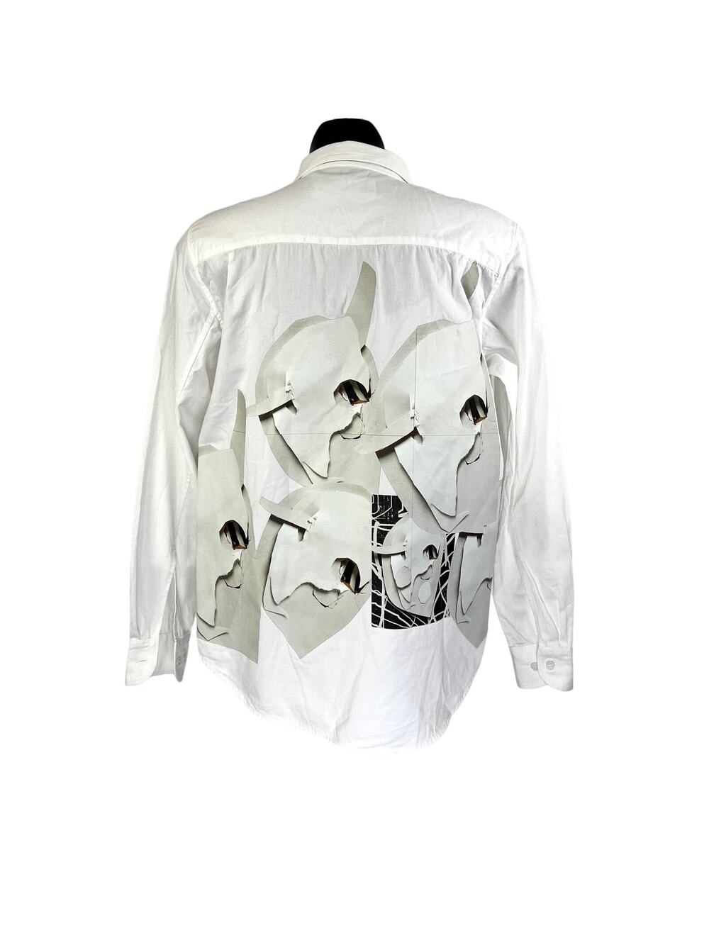 Rochambeau x Aaron Curry Button Up Shirt White 2018 Runway